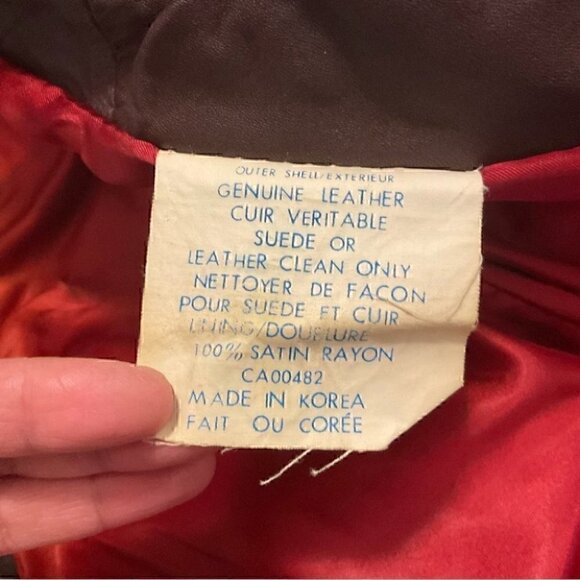 🦄RARE 70s Vintage Pierre Desmarais VOYAGEUR Genuine Brown Leather Jacket - Picture 11 of 13